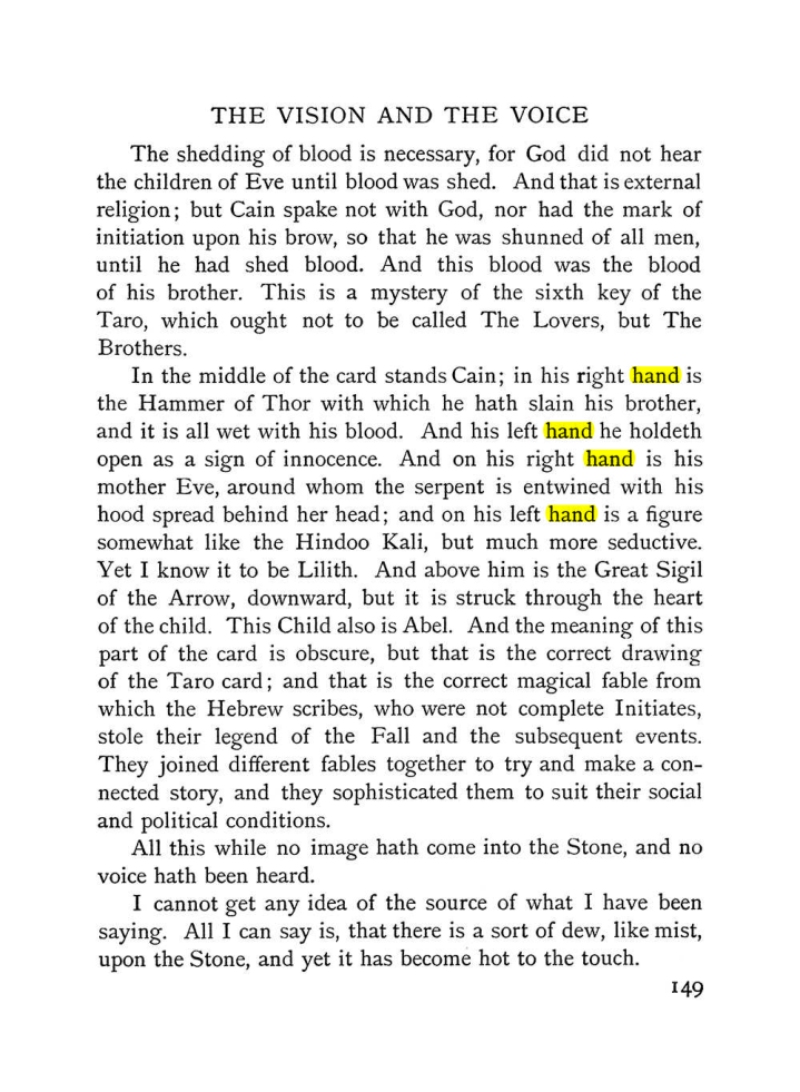 Original scan of The Vision and the Voice, PDF page 151
