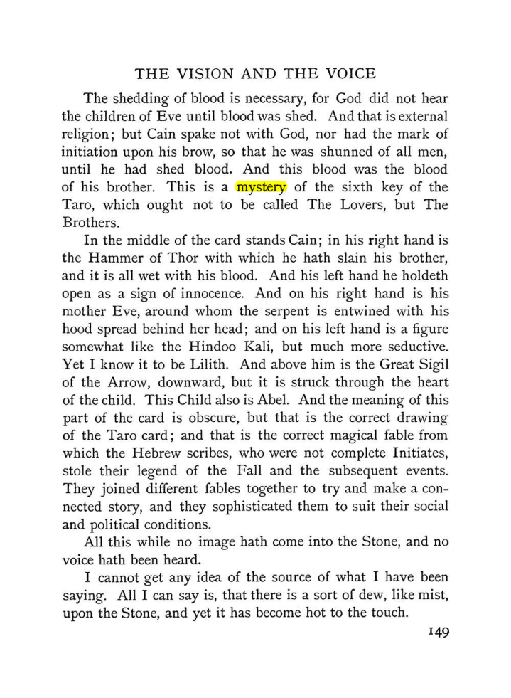 Original scan of The Vision and the Voice, PDF page 151