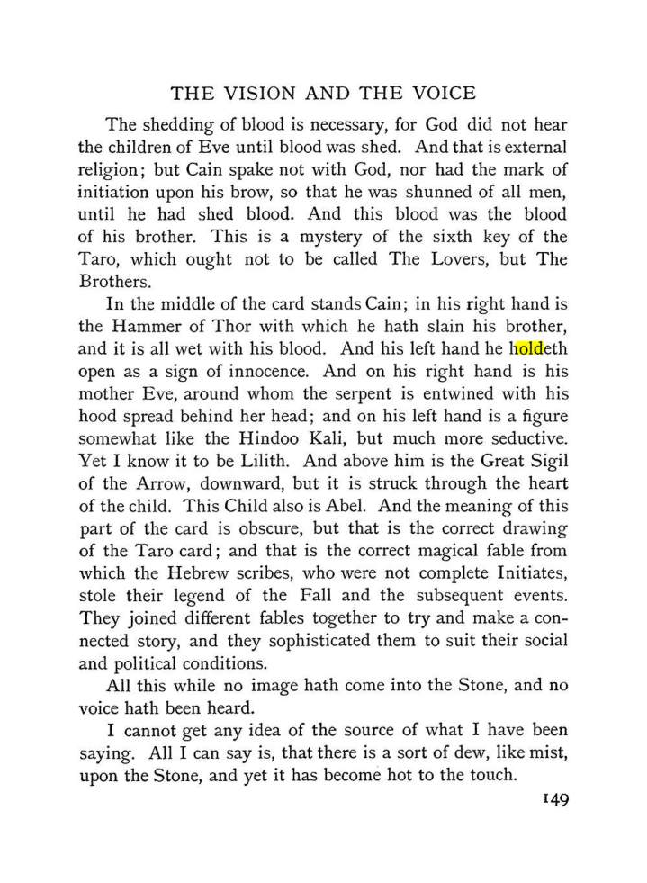 Original scan of The Vision and the Voice, PDF page 151