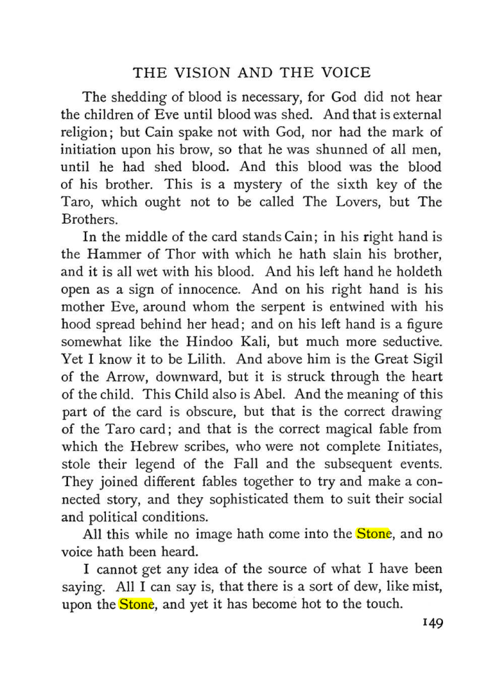 Original scan of The Vision and the Voice, PDF page 151