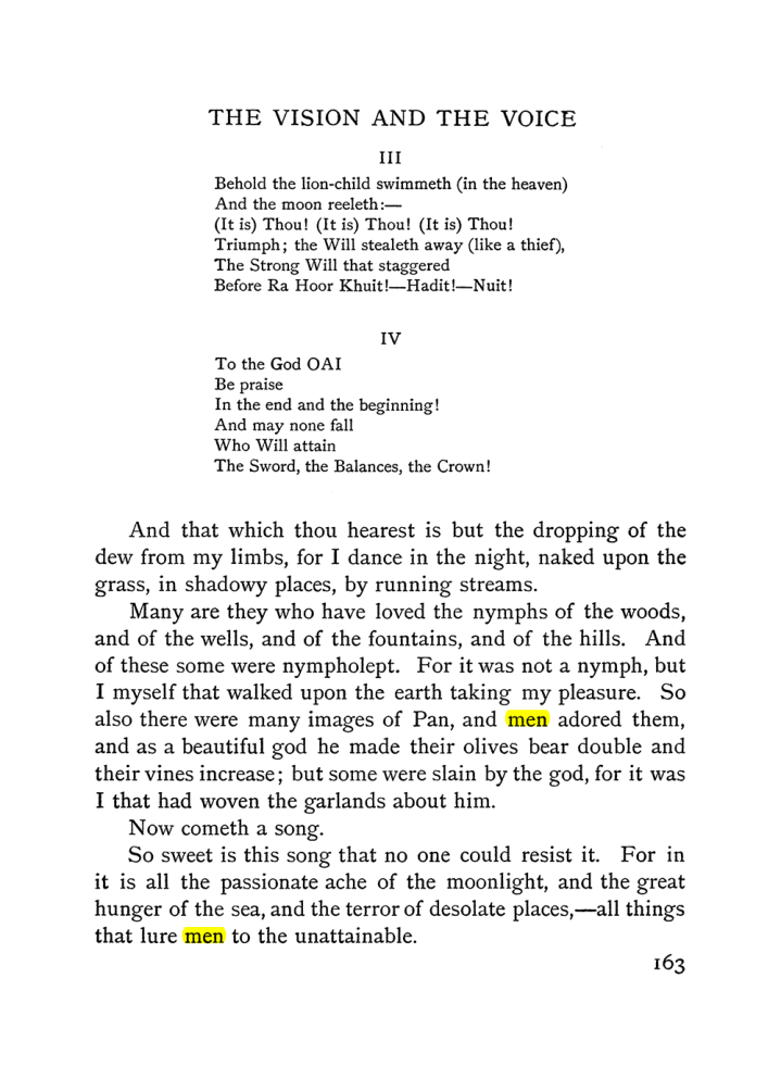 Original scan of The Vision and the Voice, PDF page 165