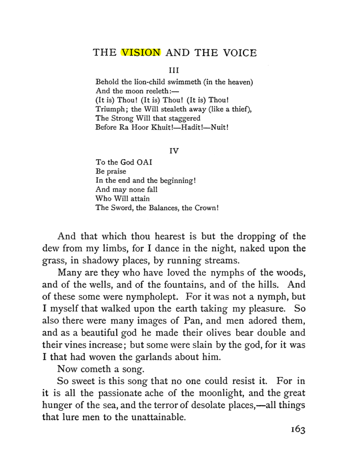 Original scan of The Vision and the Voice, PDF page 165