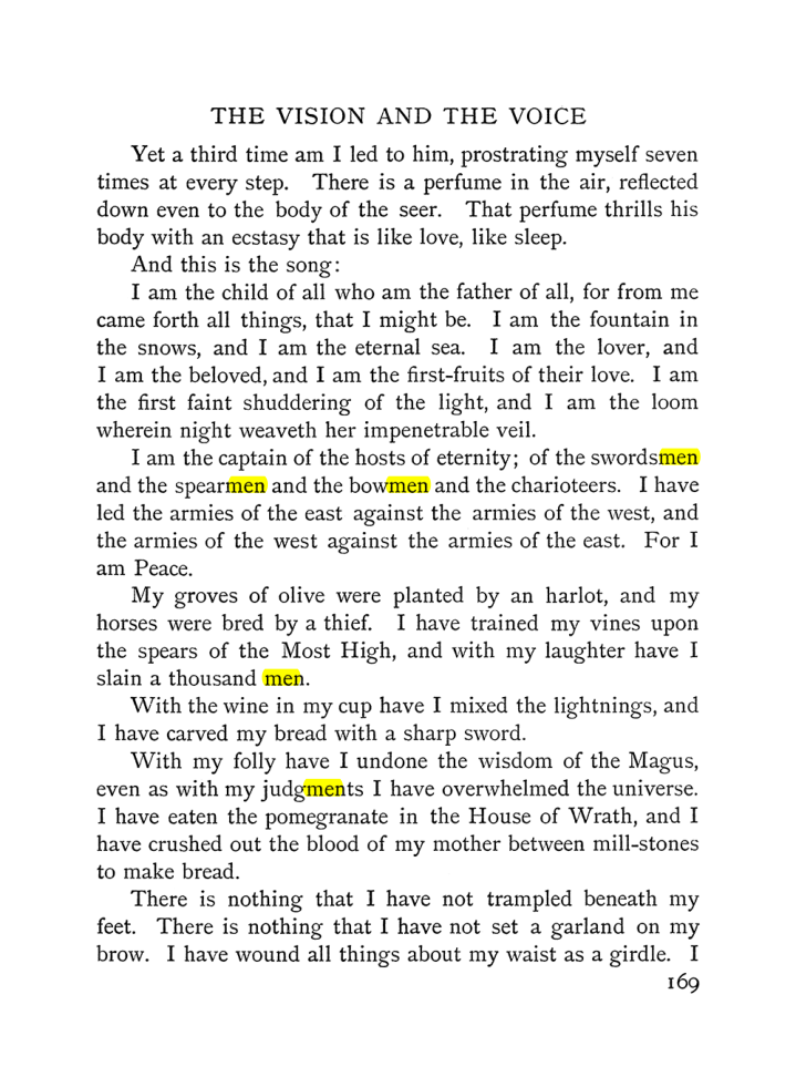 Original scan of The Vision and the Voice, PDF page 171