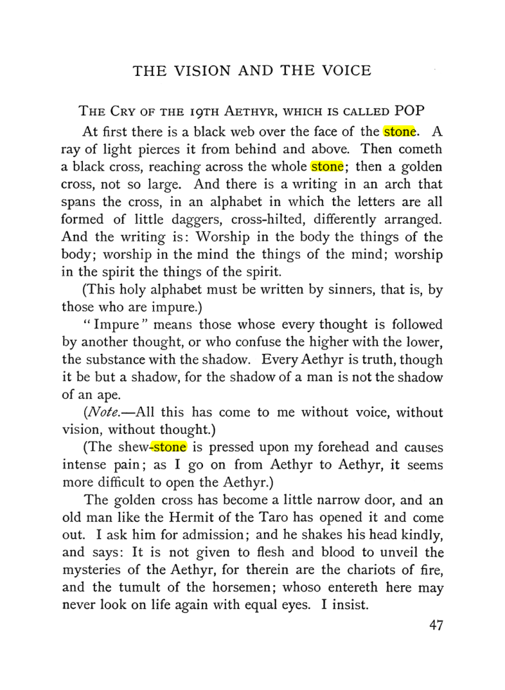 Original scan of The Vision and the Voice, PDF page 49