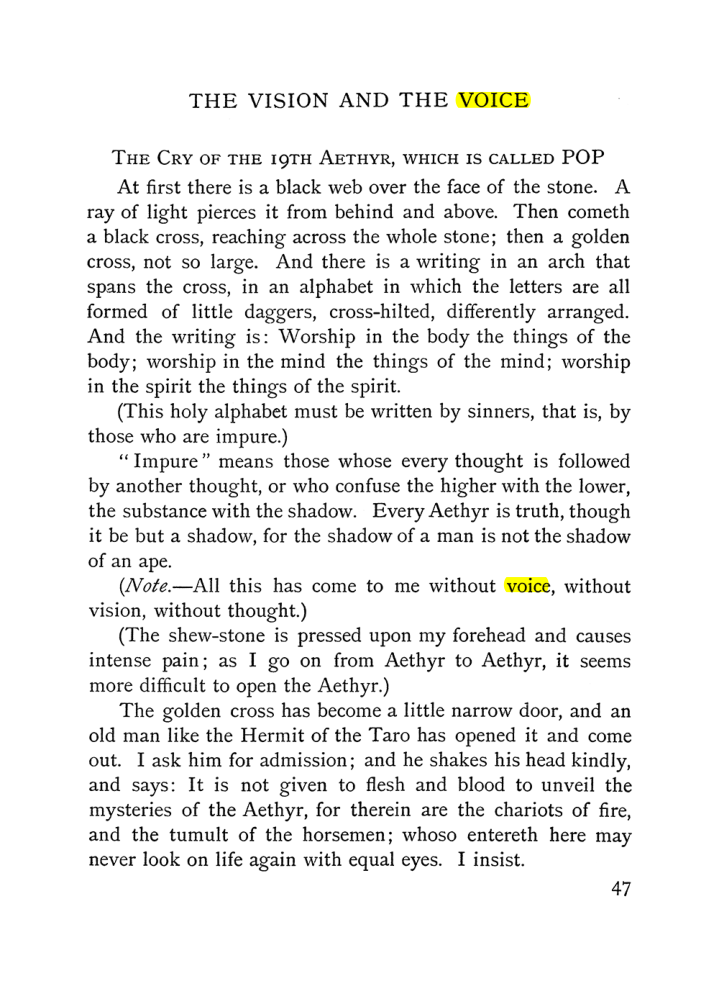 Original scan of The Vision and the Voice, PDF page 49