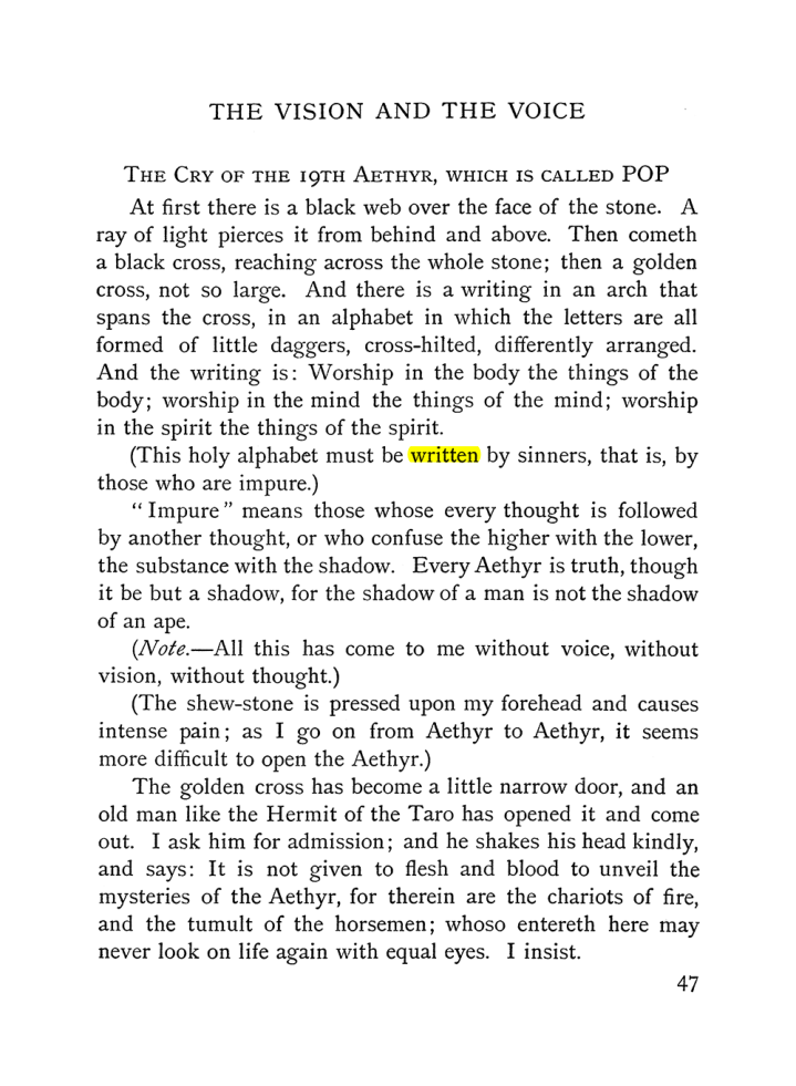 Original scan of The Vision and the Voice, PDF page 49