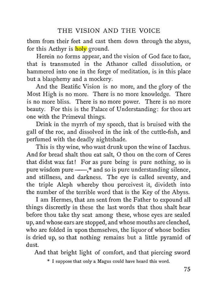 Original scan of The Vision and the Voice, PDF page 77