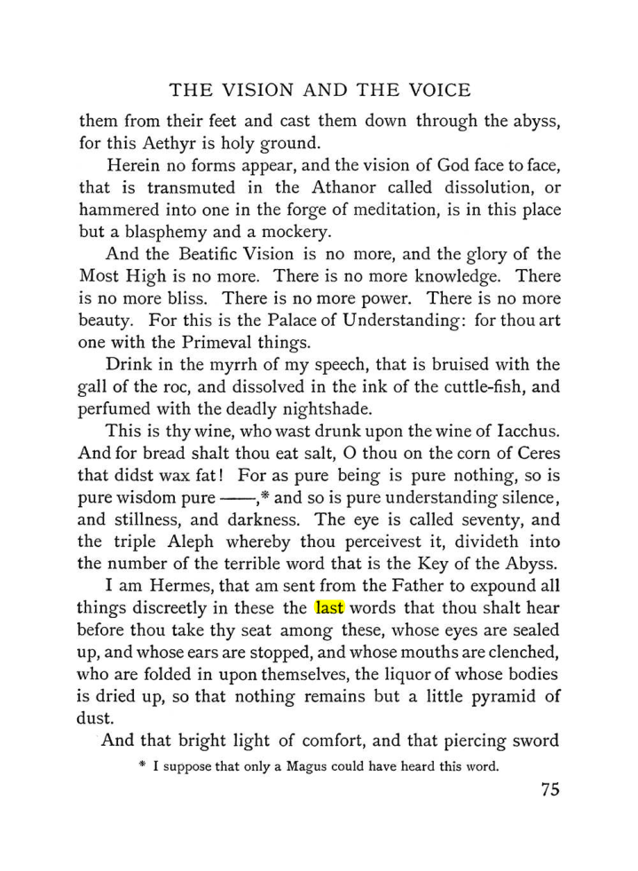 Original scan of The Vision and the Voice, PDF page 77