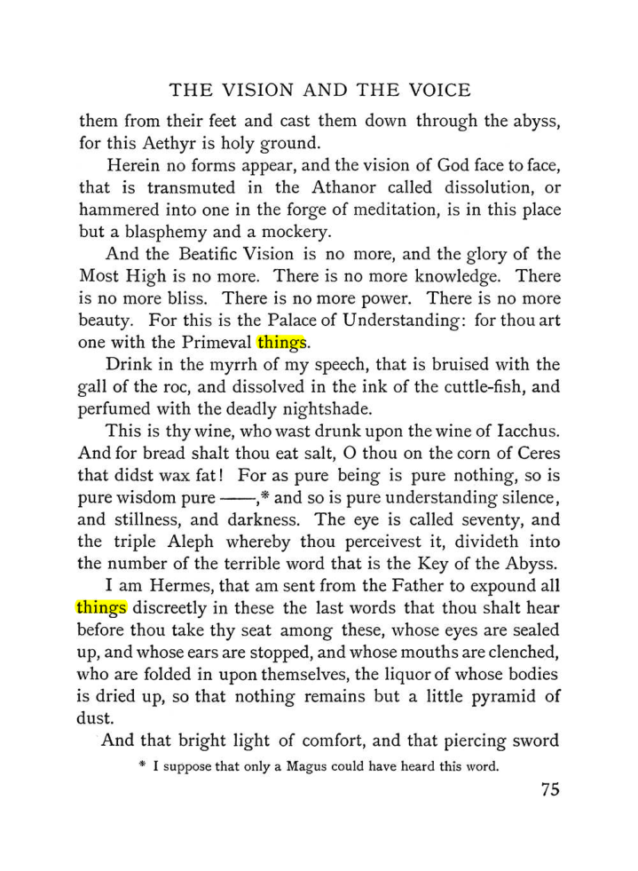 Original scan of The Vision and the Voice, PDF page 77