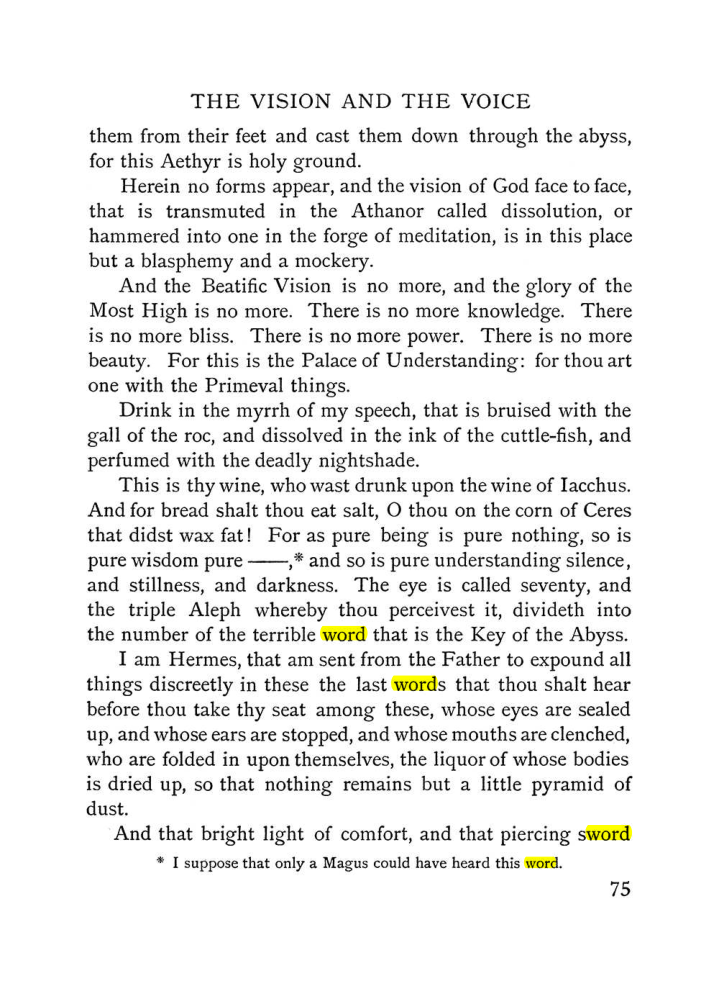 Original scan of The Vision and the Voice, PDF page 77