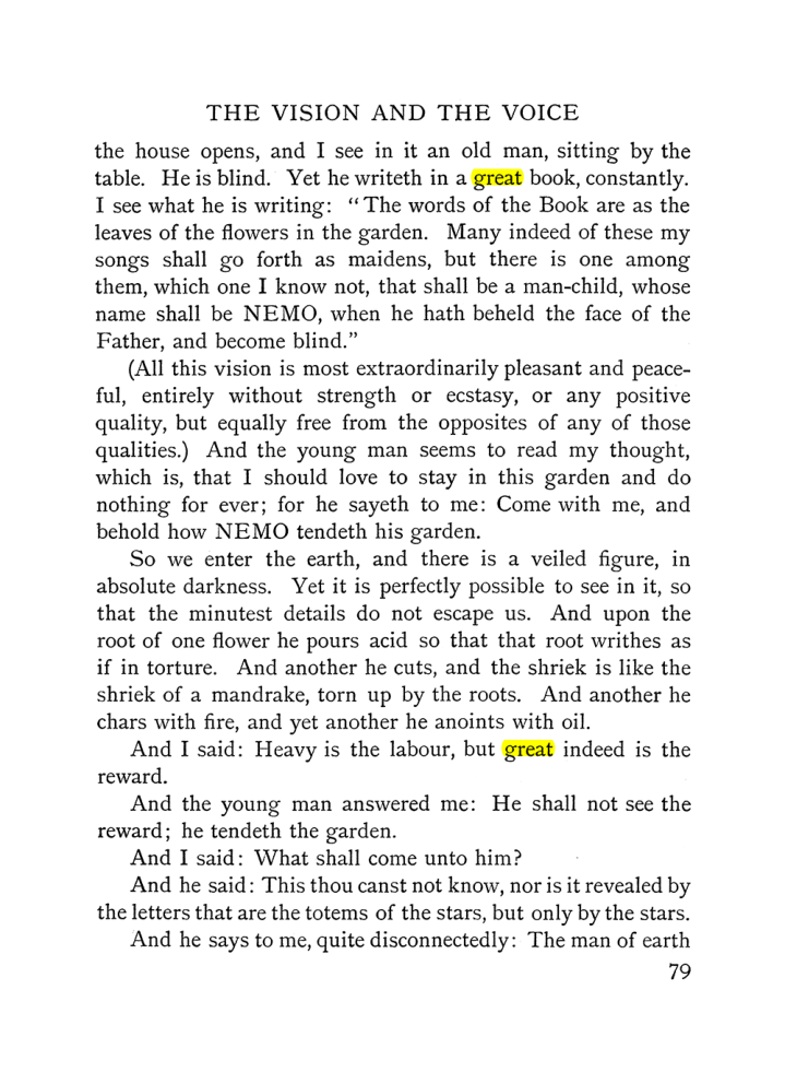 Original scan of The Vision and the Voice, PDF page 81