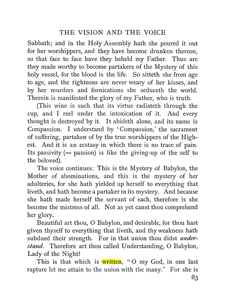 Original scan of The Vision and the Voice, PDF page 85