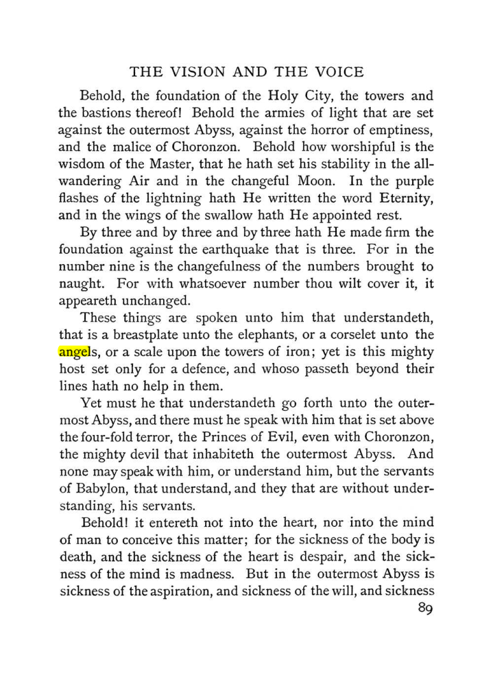 Original scan of The Vision and the Voice, PDF page 91