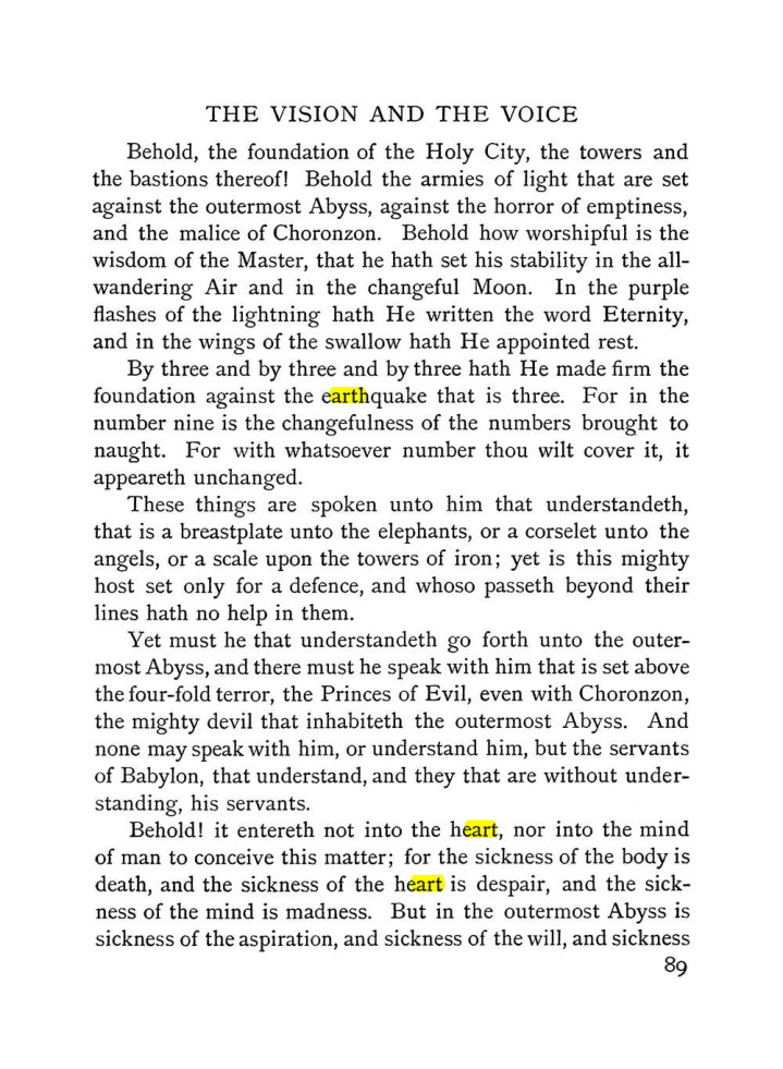 Original scan of The Vision and the Voice, PDF page 91