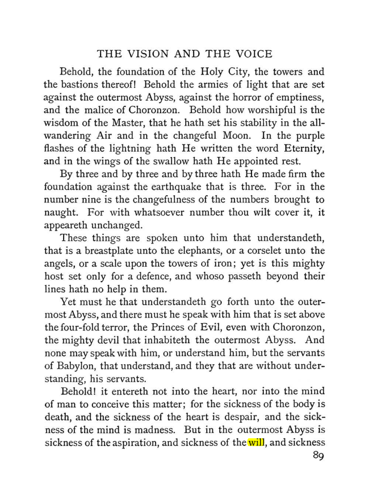 Original scan of The Vision and the Voice, PDF page 91