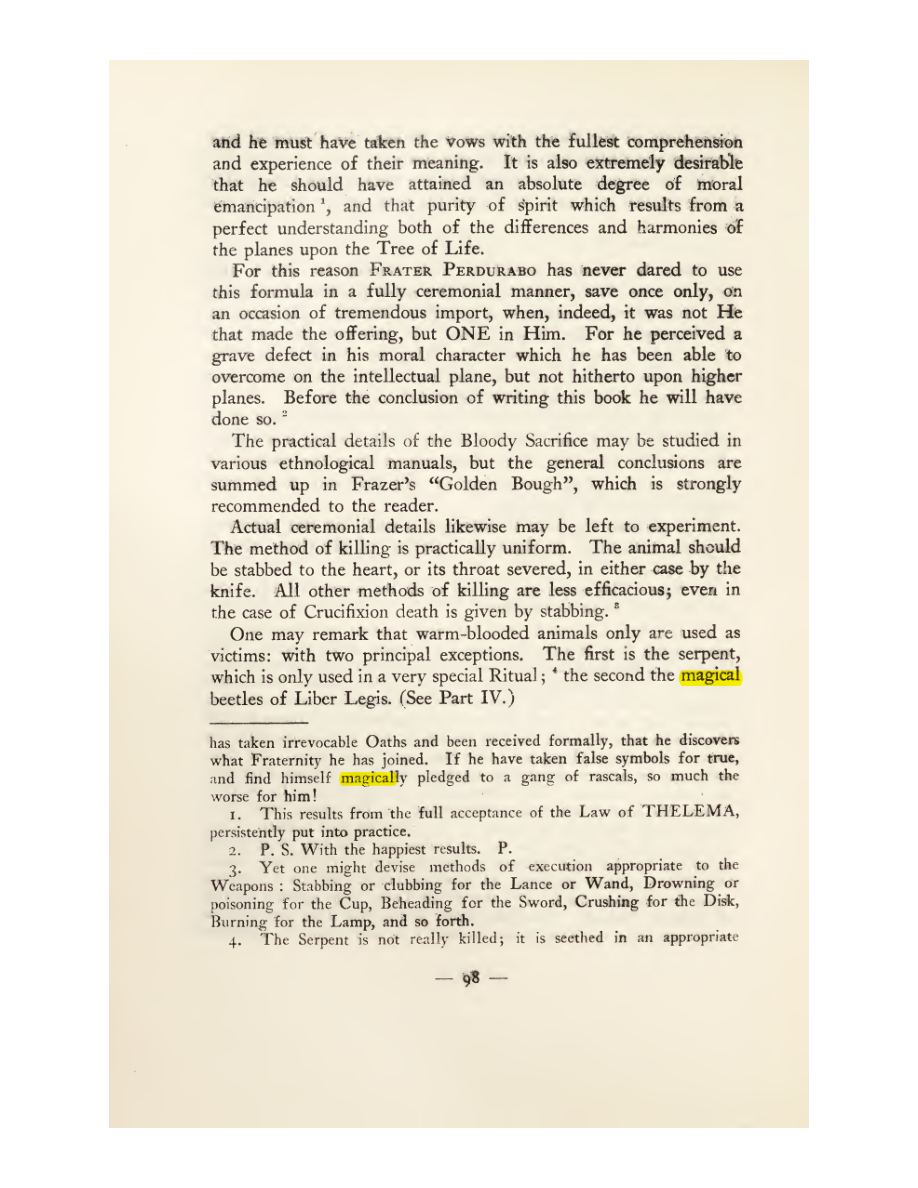 Original scan of Magick in Theory and Practice (Section 1), PDF page 134