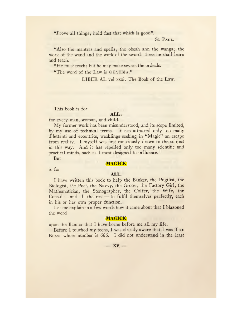 Original scan of Magick in Theory and Practice (Section 1), PDF page 17