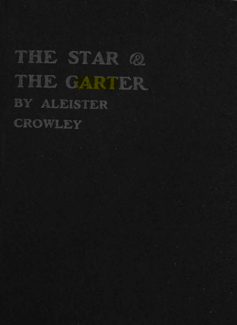 Original scan of The Star and the Garter, PDF page 1