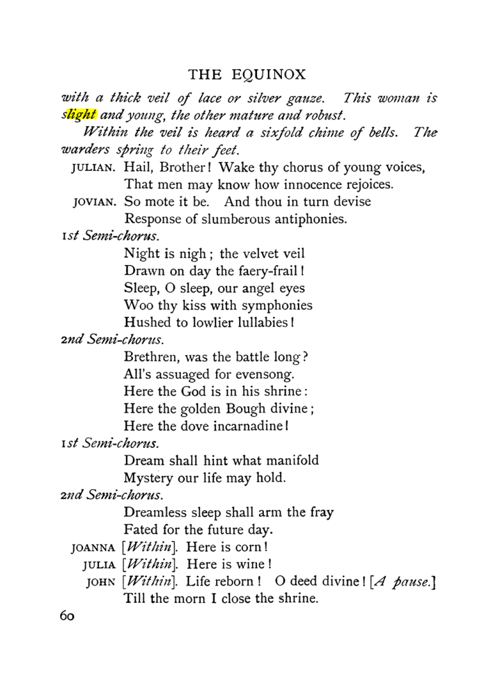 Original scan of The Equinox (Volume I, Number IX), PDF page 100