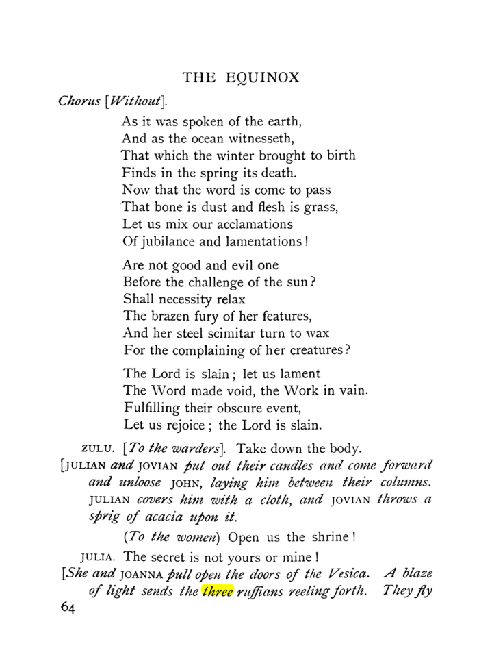 Original scan of The Equinox (Volume I, Number IX), PDF page 104