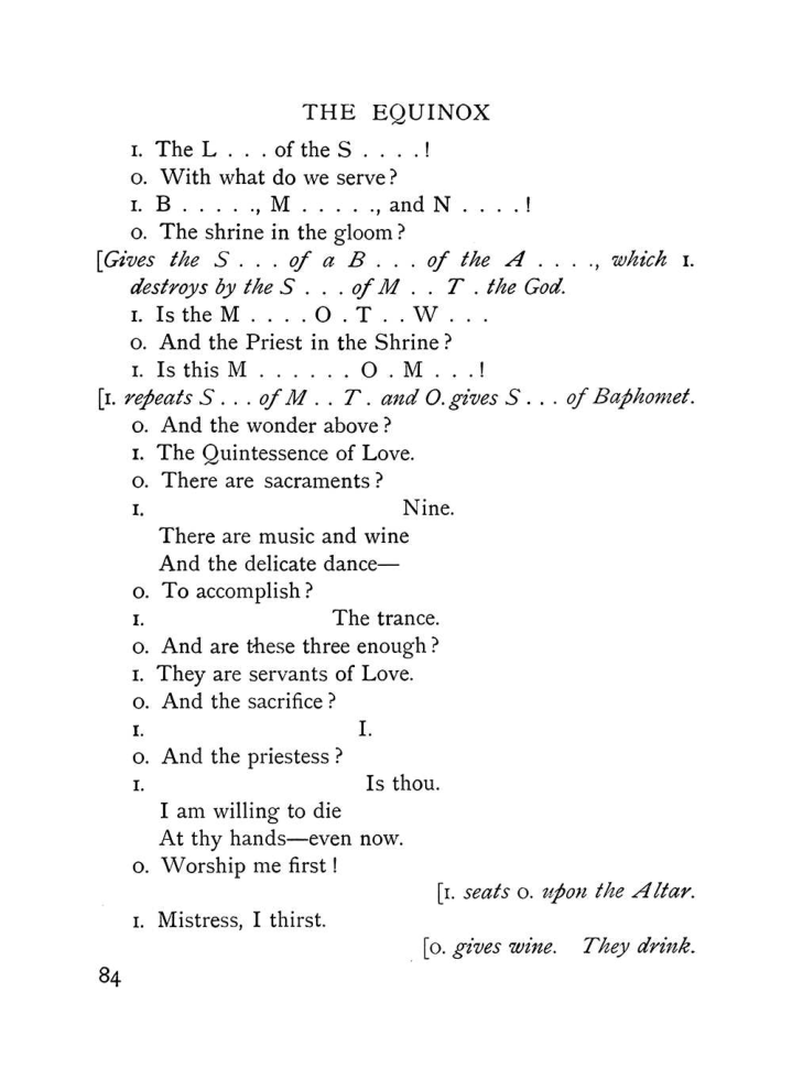 Original scan of The Equinox (Volume I, Number IX), PDF page 124