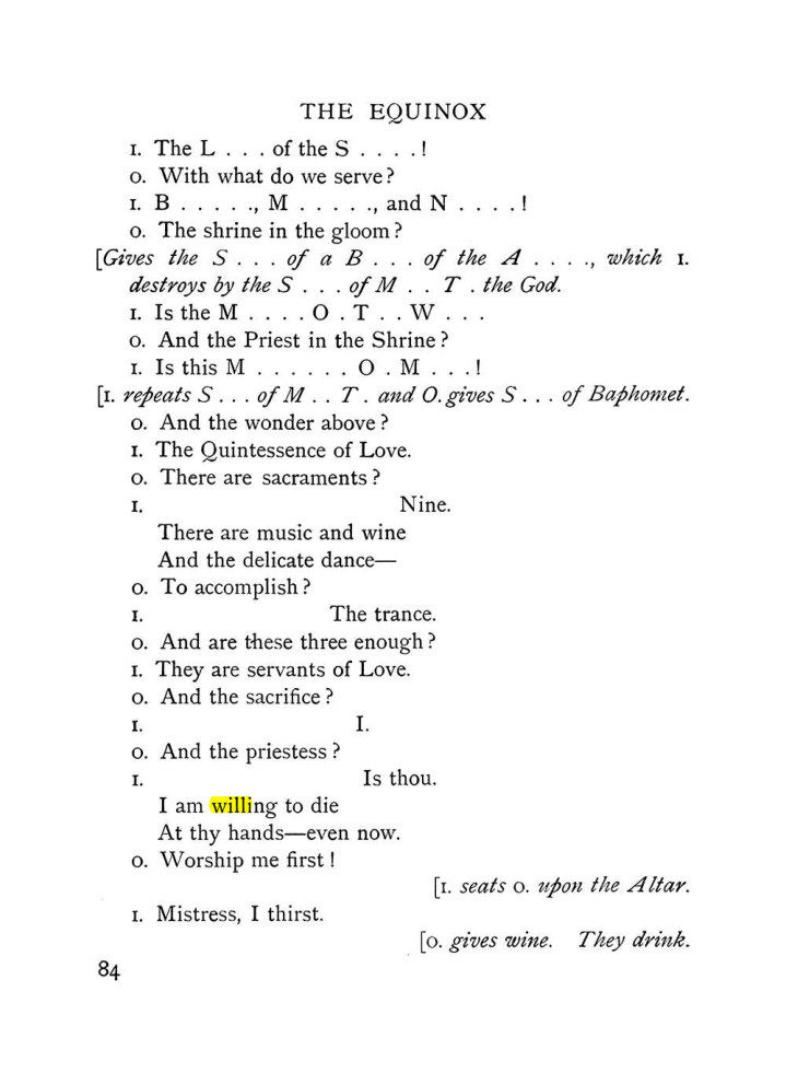 Original scan of The Equinox (Volume I, Number IX), PDF page 124