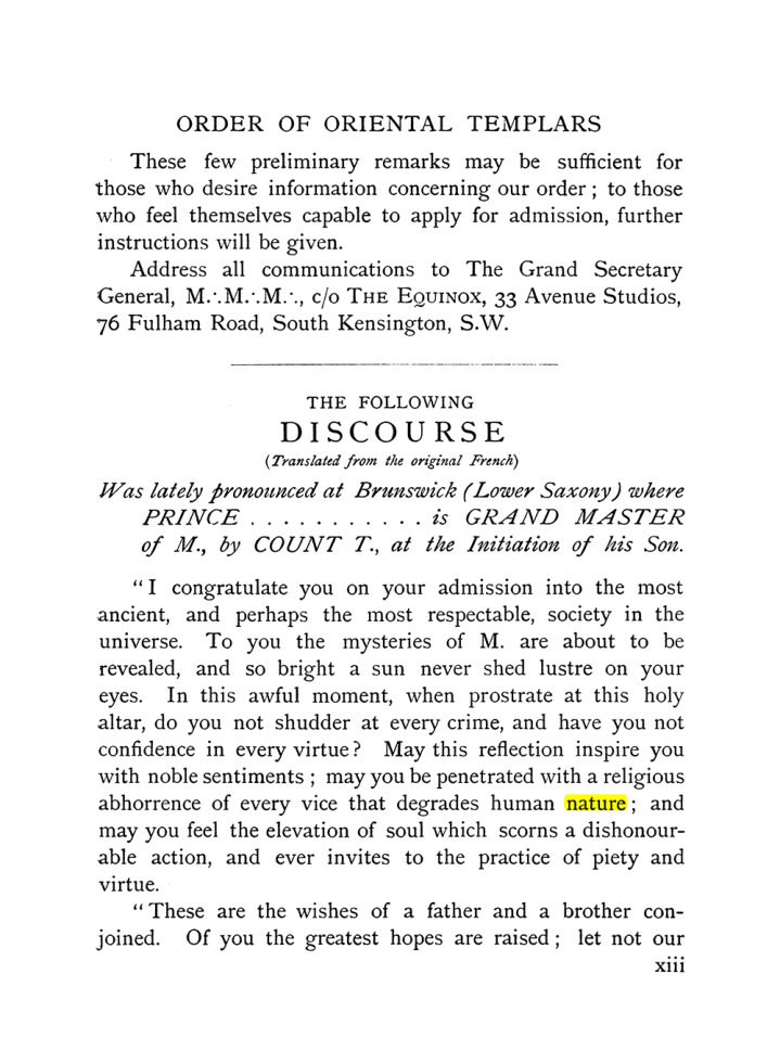 Original scan of The Equinox (Volume I, Number IX), PDF page 13