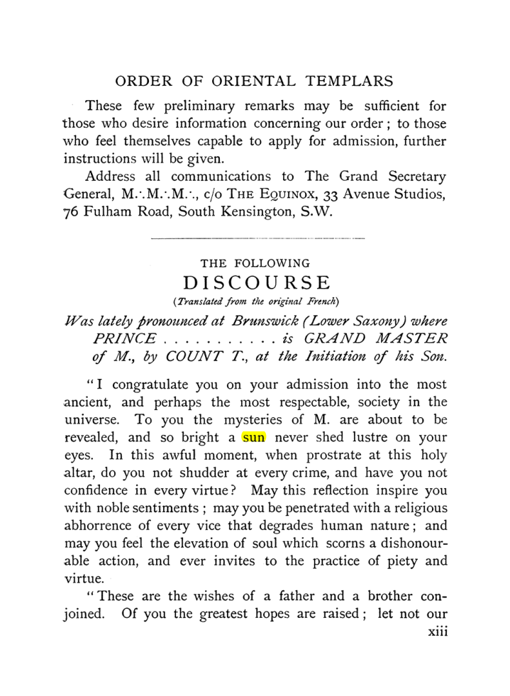 Original scan of The Equinox (Volume I, Number IX), PDF page 13