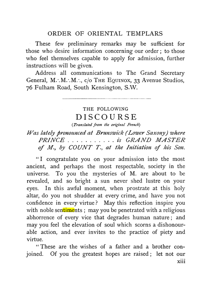 Original scan of The Equinox (Volume I, Number IX), PDF page 13