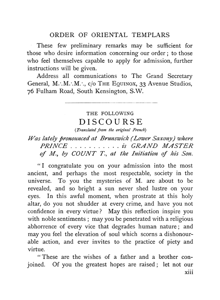 Original scan of The Equinox (Volume I, Number IX), PDF page 13