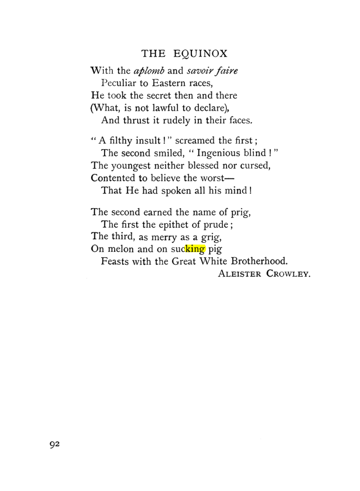 Original scan of The Equinox (Volume I, Number IX), PDF page 132
