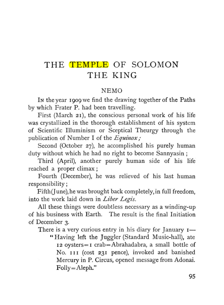 Original scan of The Equinox (Volume I, Number IX), PDF page 135