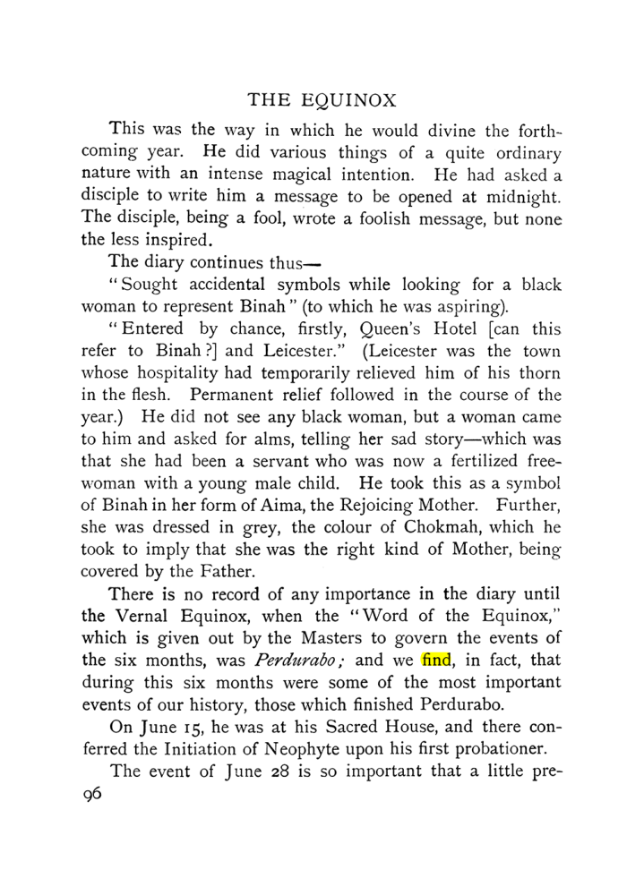 Original scan of The Equinox (Volume I, Number IX), PDF page 136