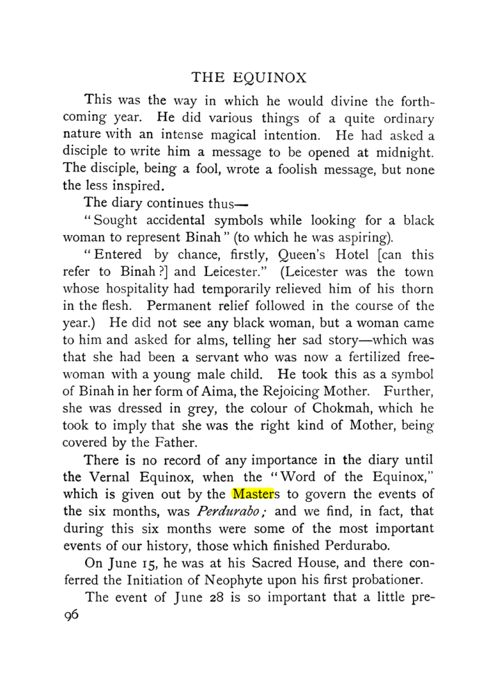 Original scan of The Equinox (Volume I, Number IX), PDF page 136
