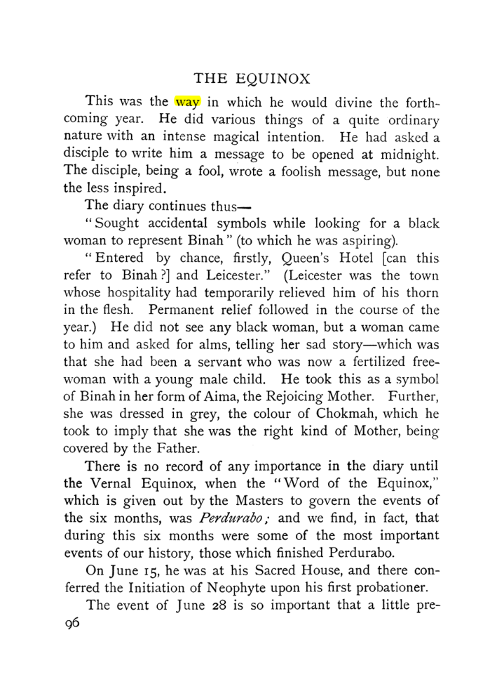 Original scan of The Equinox (Volume I, Number IX), PDF page 136