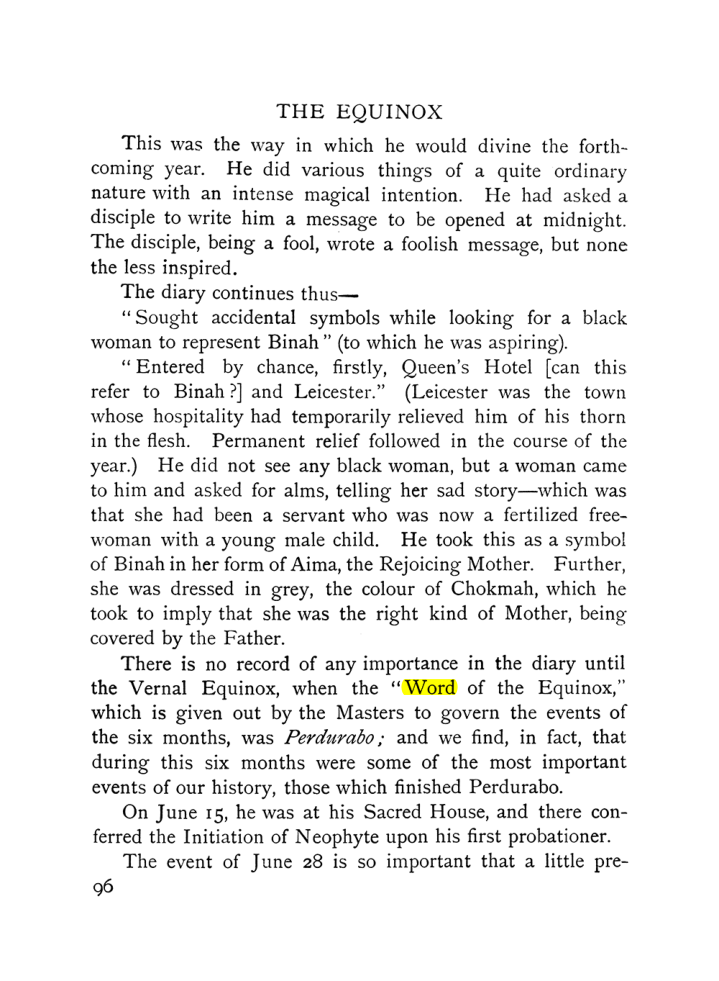 Original scan of The Equinox (Volume I, Number IX), PDF page 136