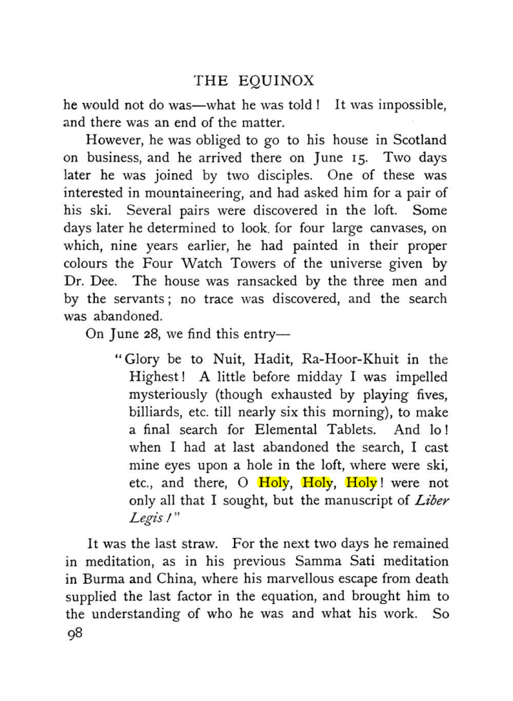 Original scan of The Equinox (Volume I, Number IX), PDF page 138