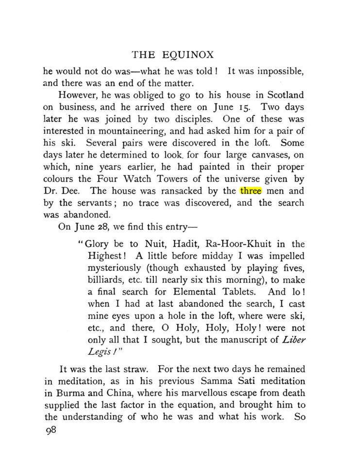 Original scan of The Equinox (Volume I, Number IX), PDF page 138