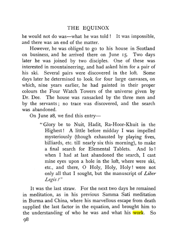 Original scan of The Equinox (Volume I, Number IX), PDF page 138