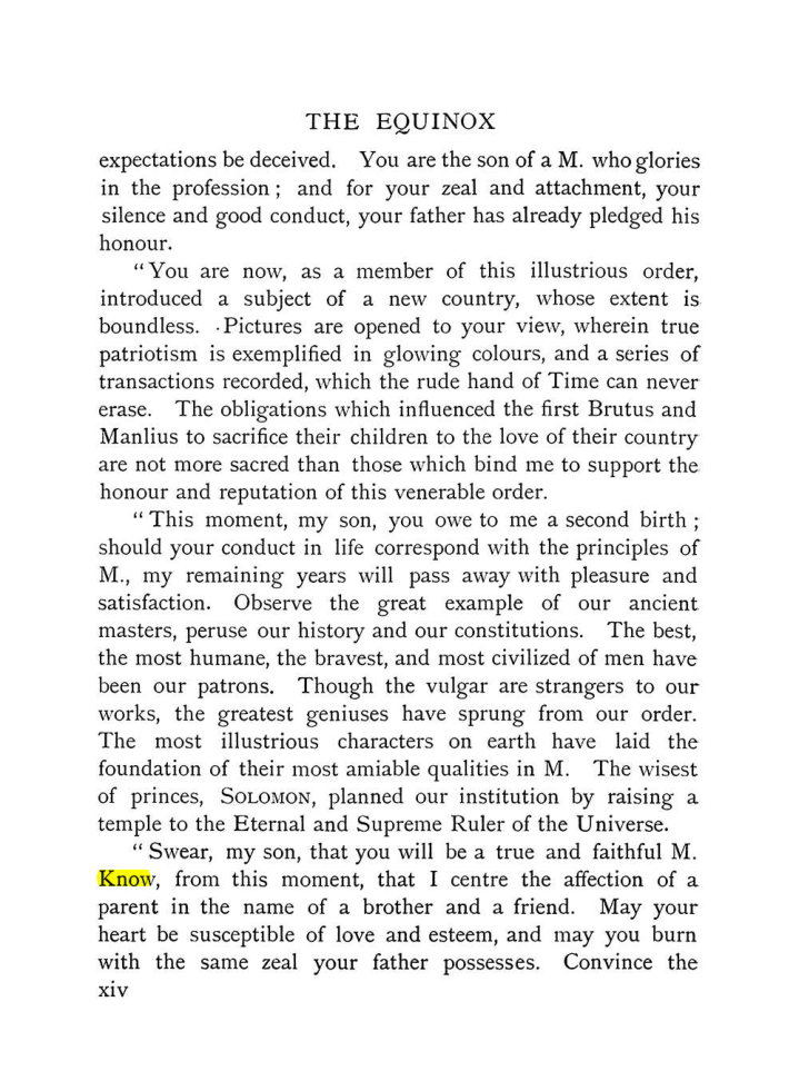 Original scan of The Equinox (Volume I, Number IX), PDF page 14