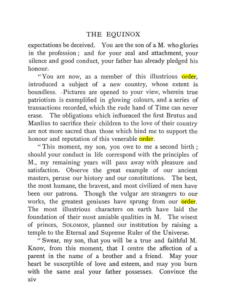 Original scan of The Equinox (Volume I, Number IX), PDF page 14