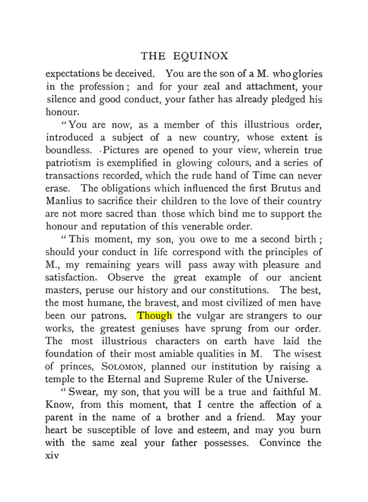 Original scan of The Equinox (Volume I, Number IX), PDF page 14