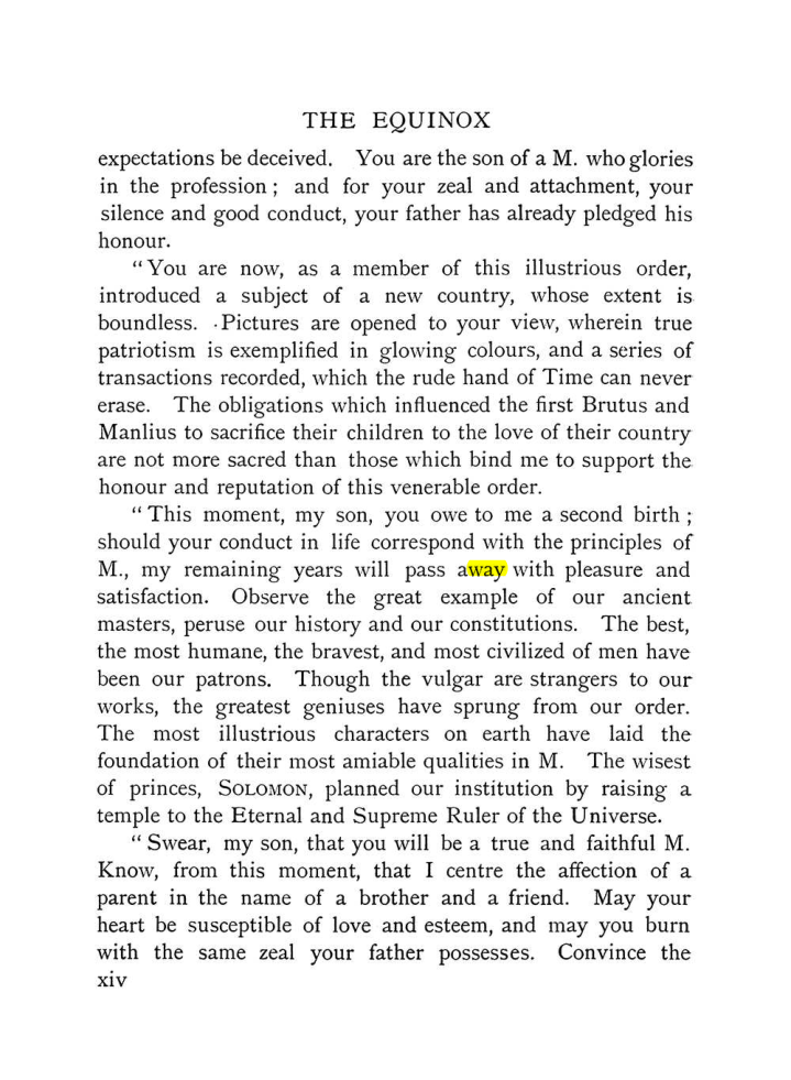 Original scan of The Equinox (Volume I, Number IX), PDF page 14