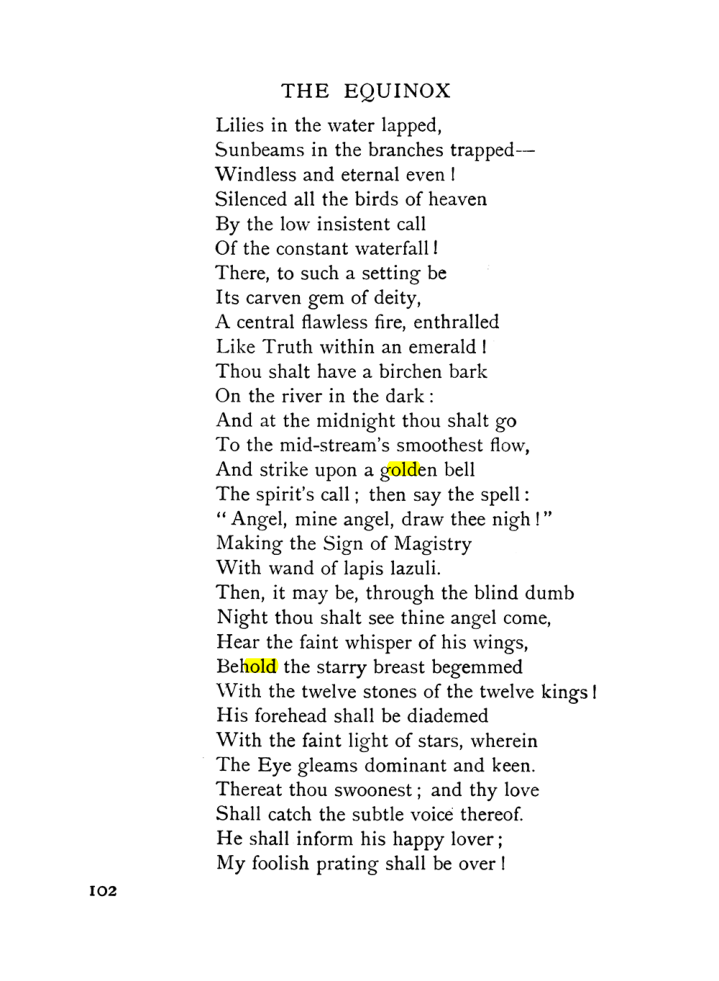 Original scan of The Equinox (Volume I, Number IX), PDF page 142