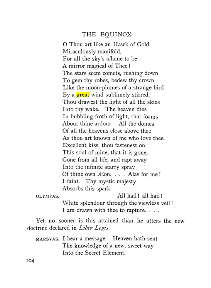 Original scan of The Equinox (Volume I, Number IX), PDF page 144