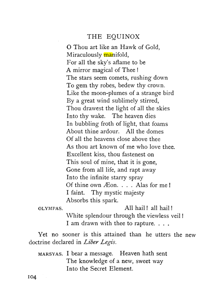 Original scan of The Equinox (Volume I, Number IX), PDF page 144