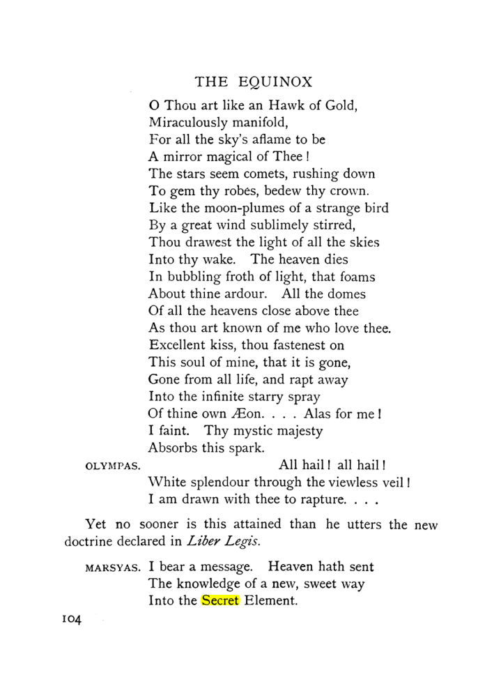 Original scan of The Equinox (Volume I, Number IX), PDF page 144