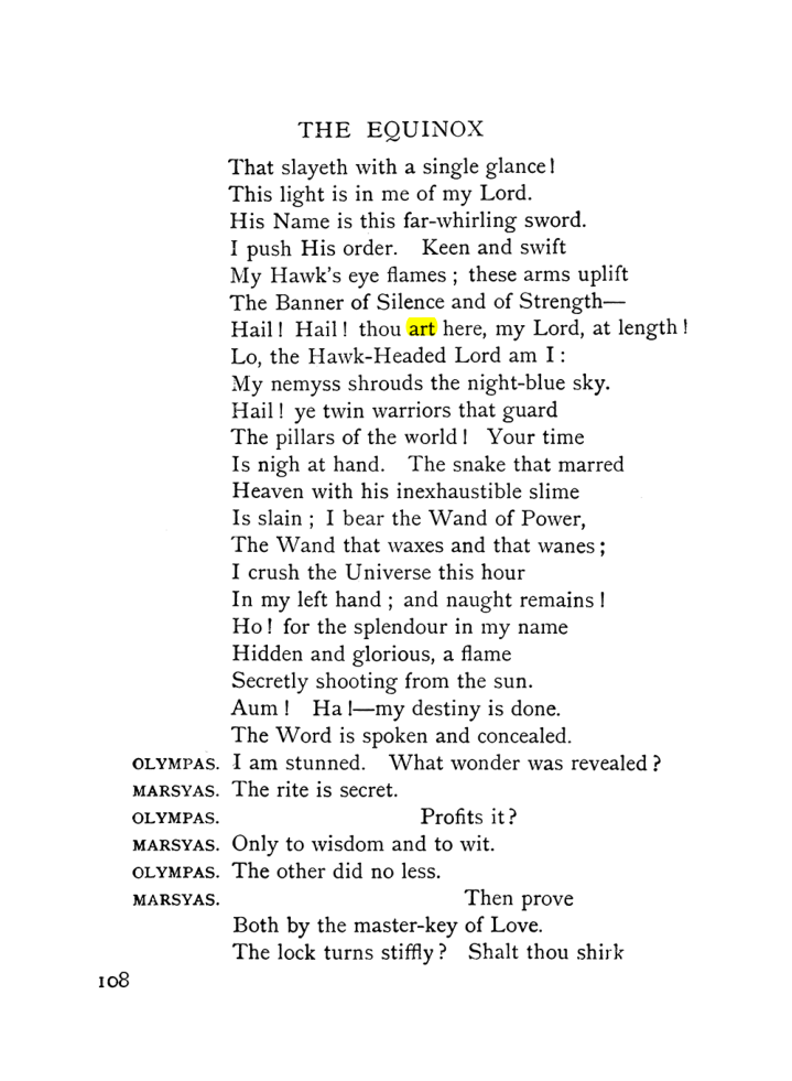 Original scan of The Equinox (Volume I, Number IX), PDF page 148