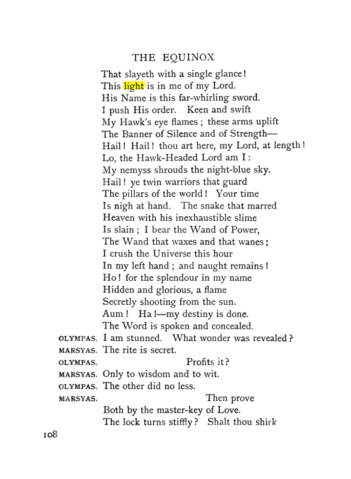 Original scan of The Equinox (Volume I, Number IX), PDF page 148