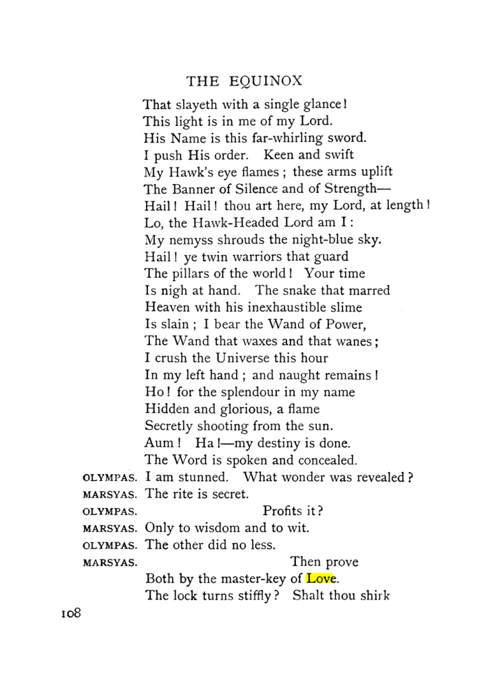 Original scan of The Equinox (Volume I, Number IX), PDF page 148